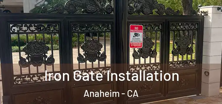 Iron Gate Installation Anaheim - CA